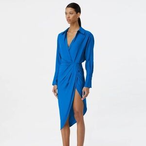 NEW GAUGE81 asymmetric wrap dress XXS